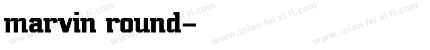 marvin round字体转换